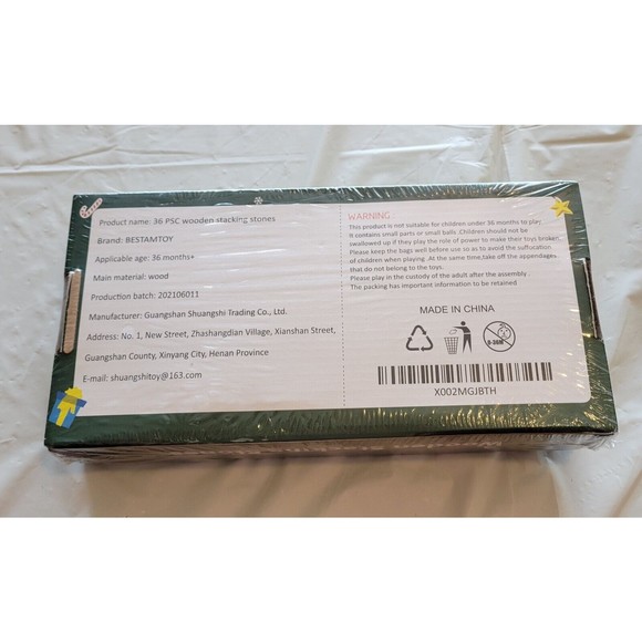 Wooden Stacking Stones 36 PSC - Picture 2 of 4